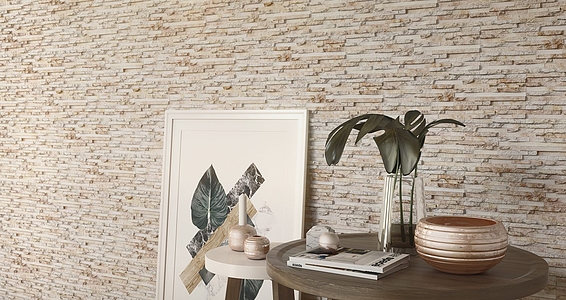 Background tile, Effect stone,other stones, Color beige, Glazed porcelain stoneware, 17x52 cm, Finish matte